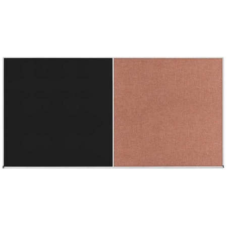 United Visual Products Enclosed Corkboard, 1 Door, 24"x36", 4" Fra, UV3415-SATIN-FORBO UV3415-SATIN-FORBO